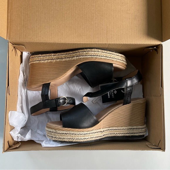 Sperry, black leather sandals - Picture 8 of 11